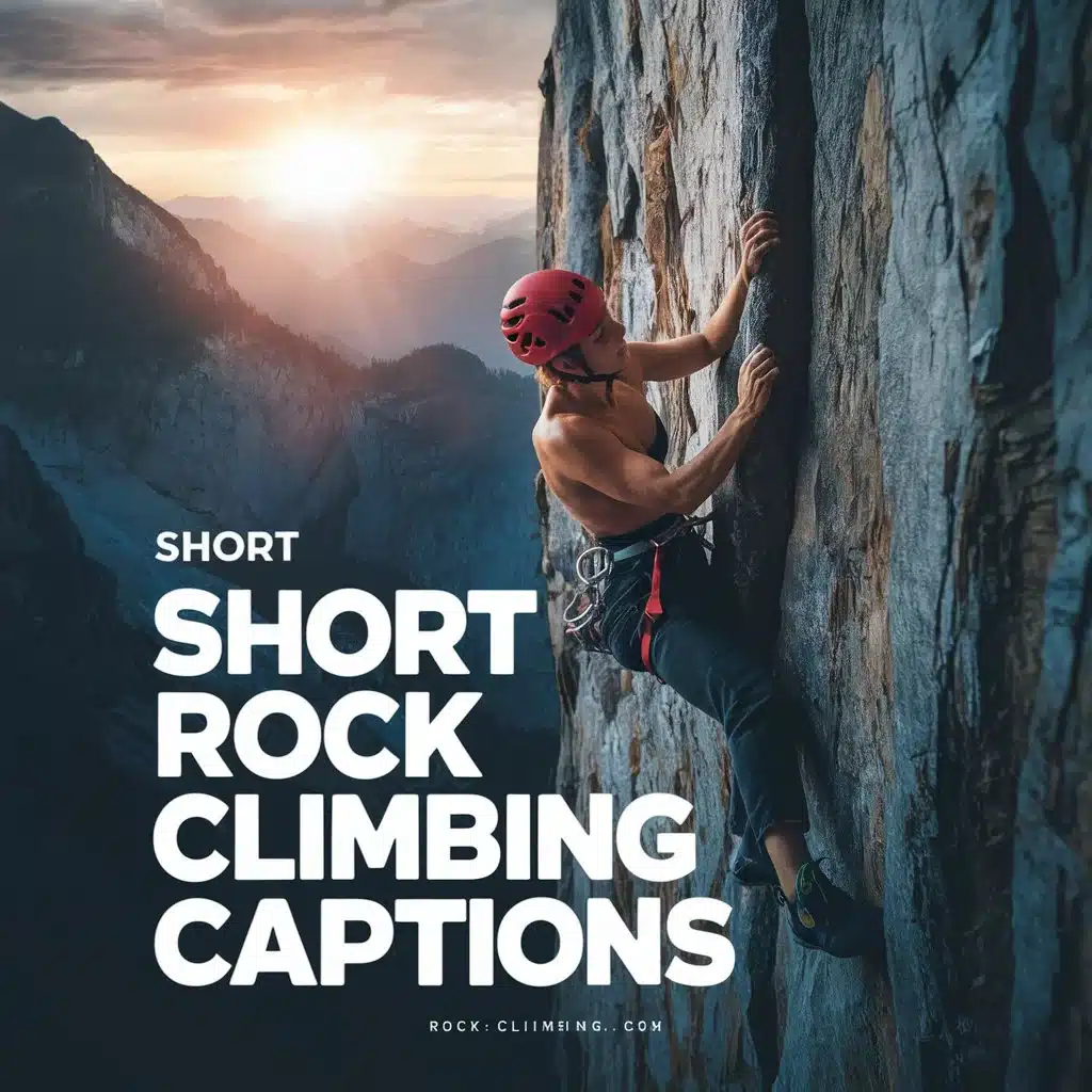 Short Rock Climbing Instagram Captions