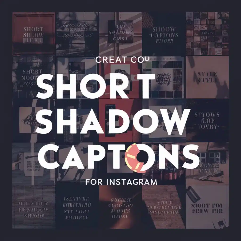 Short Shadow Captions For Instagram