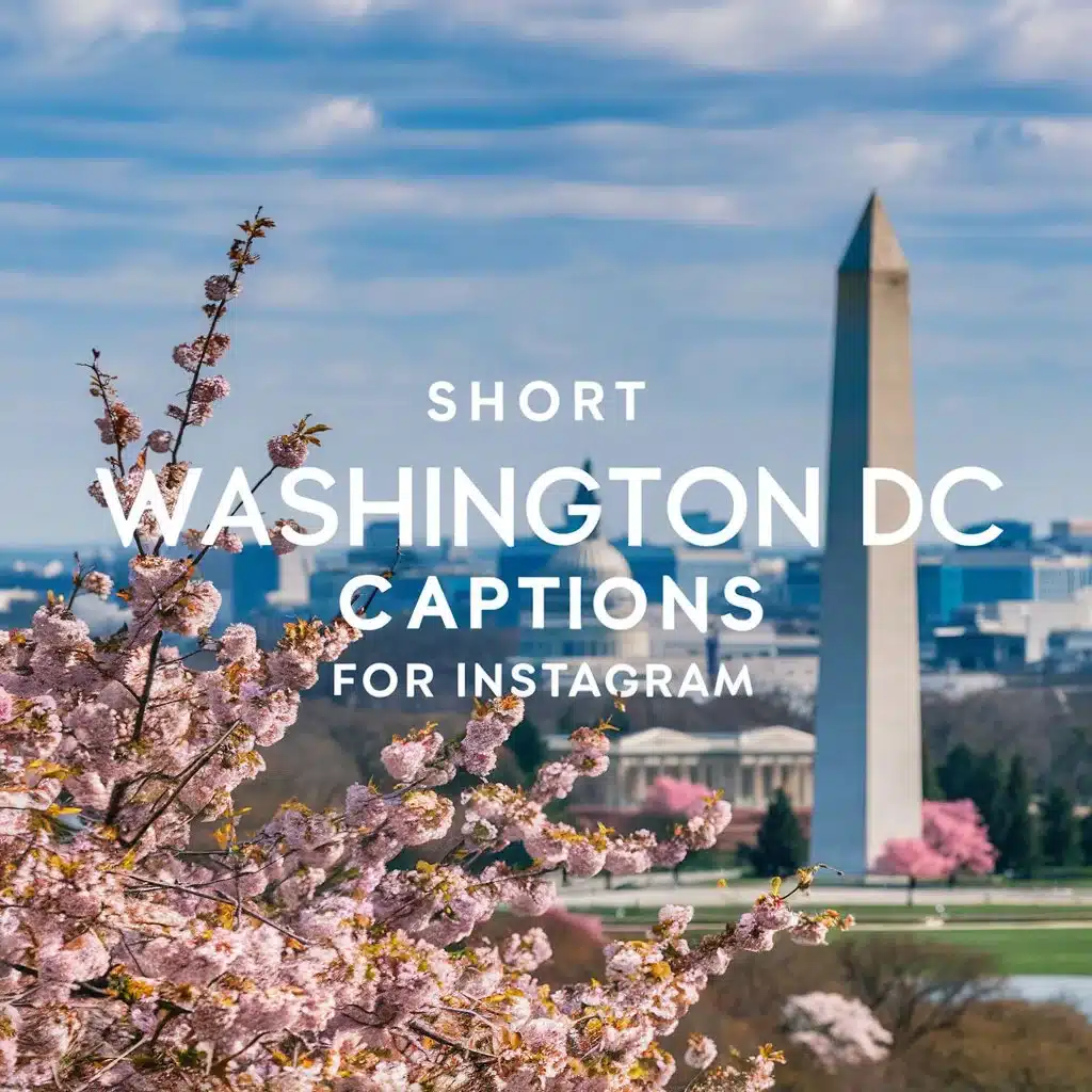 Short Washington DC Captions For Instagram