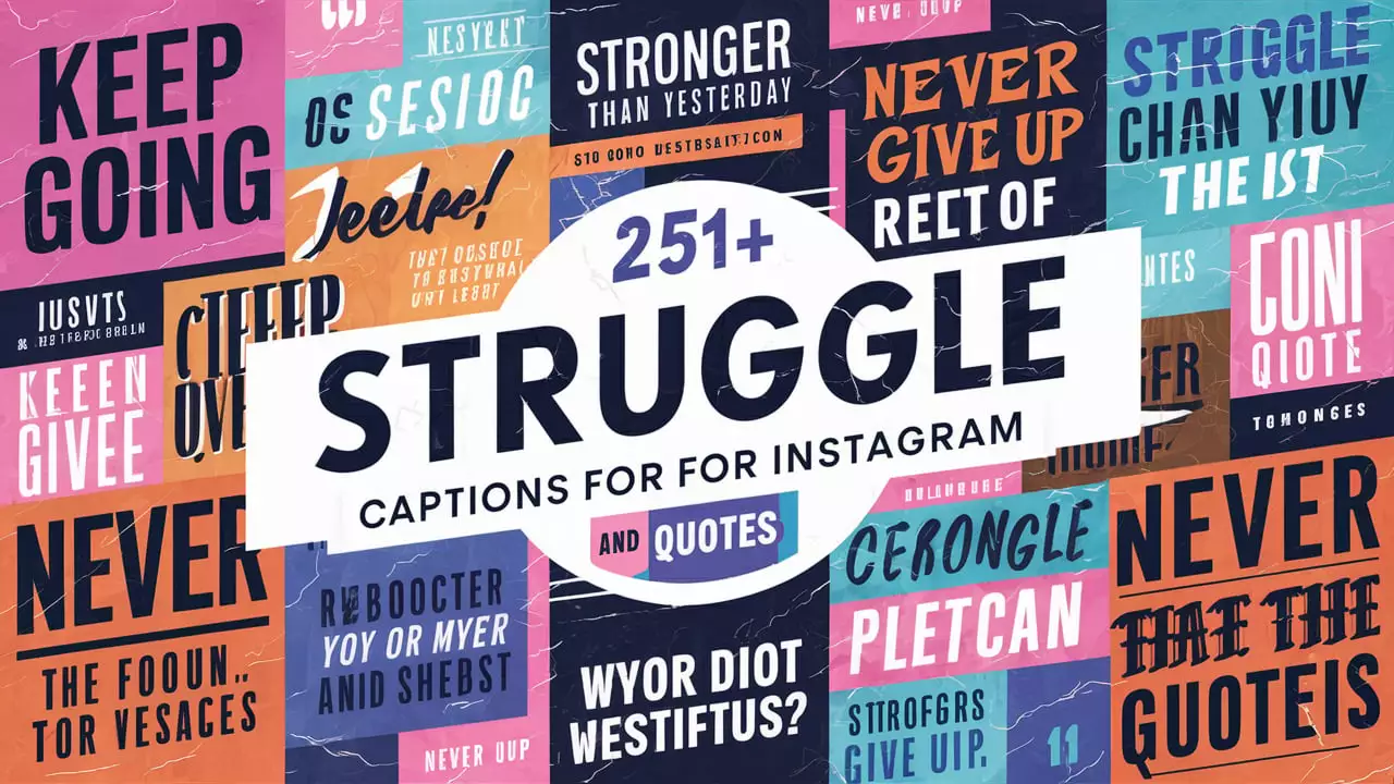 Struggle Captions for Instagram and Quotes
