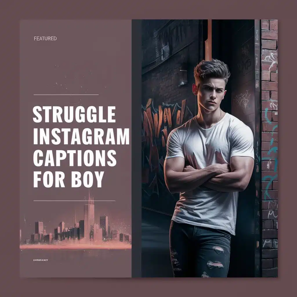 Struggle Instagram Captions for Boy