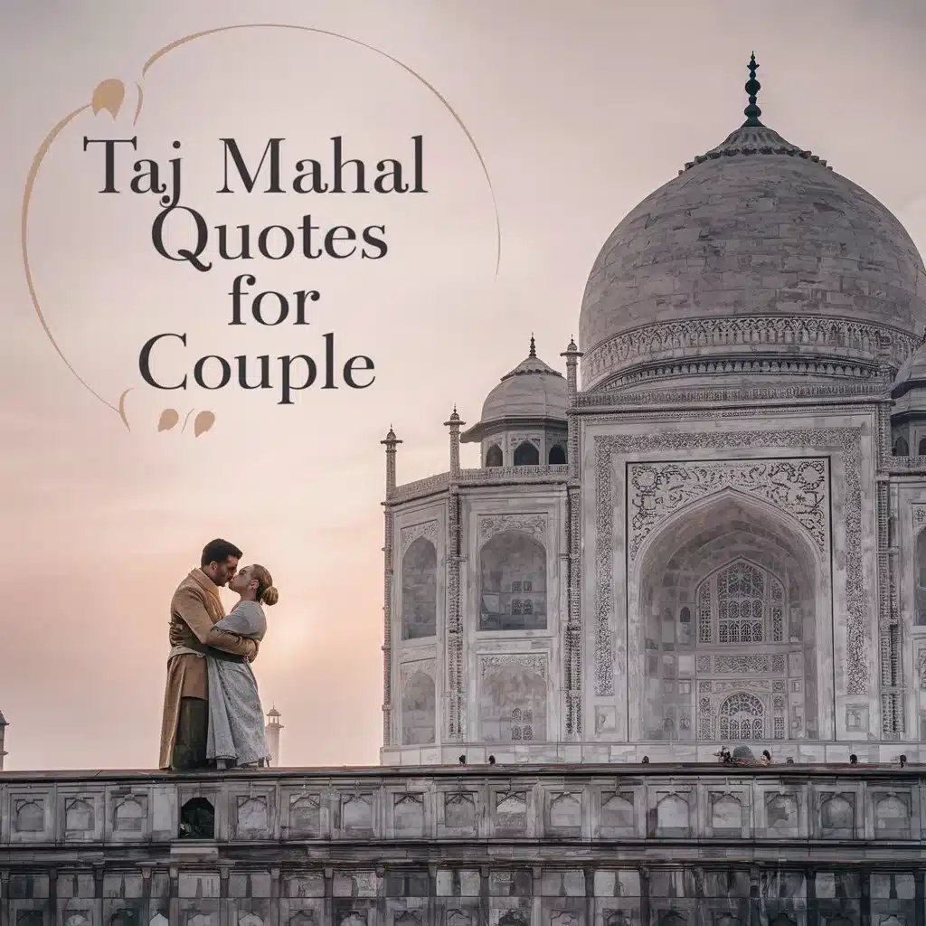 Taj Mahal Quotes for Couple