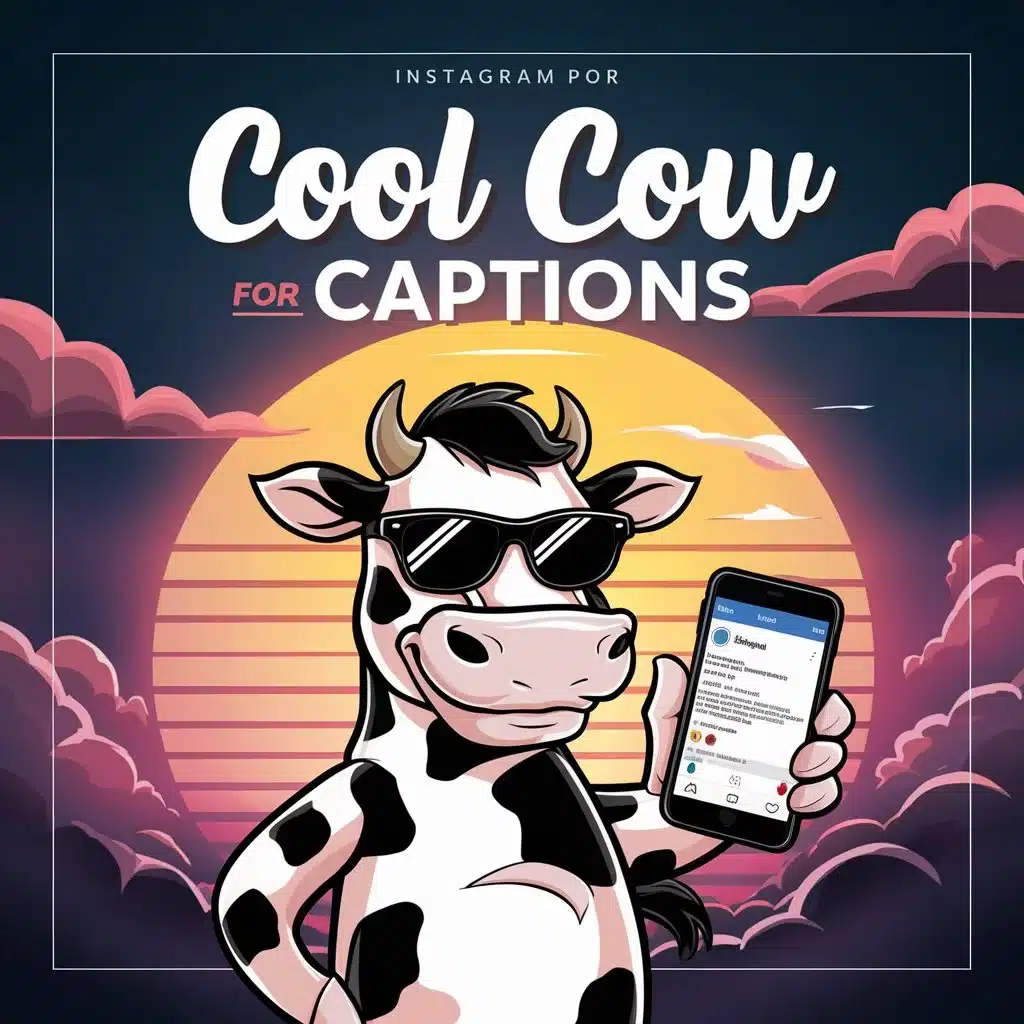 Cool Cow Captions For Instagram: