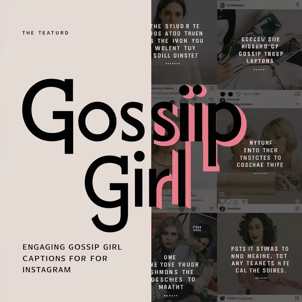 Engaging Gossip Girl Captions For Instagram