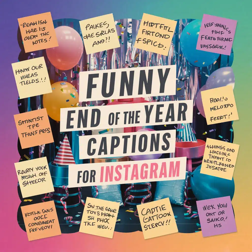 Funny End of the Year Captions for Instagram