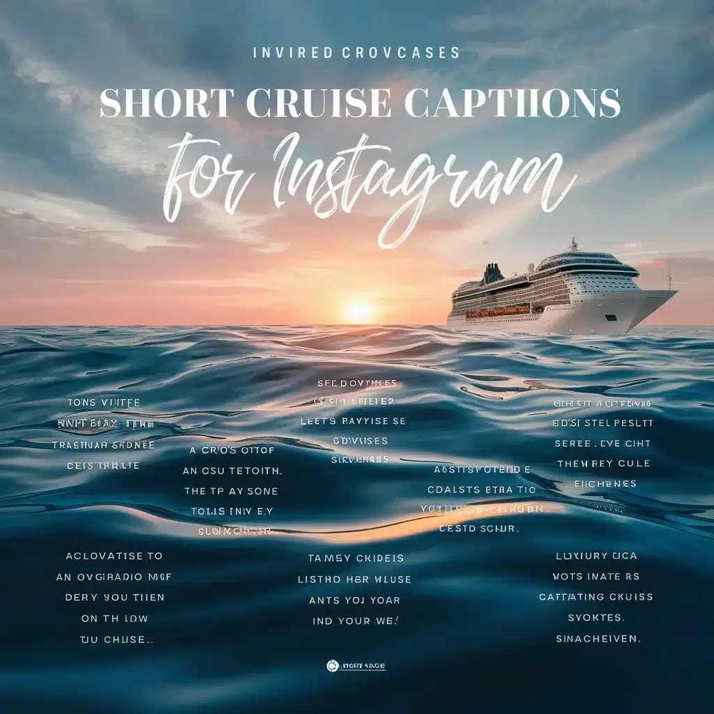 Short Cruise Captions For Instagram