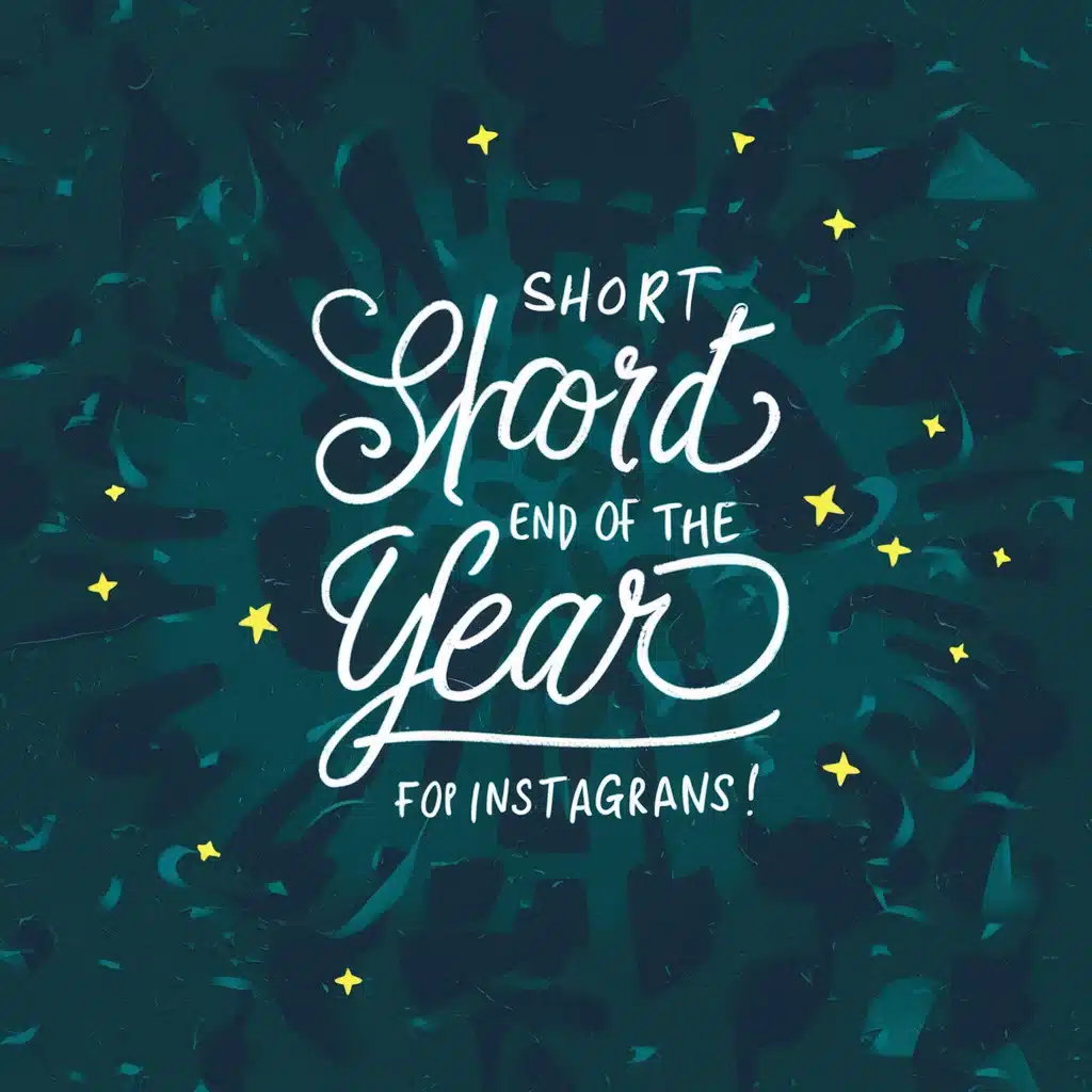 Short End of the Year Captions for Instagram
