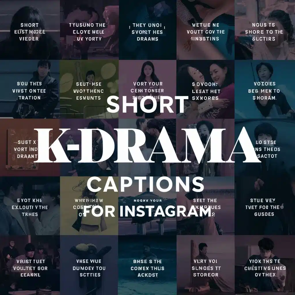 Short Kdrama Captions for Instagram
